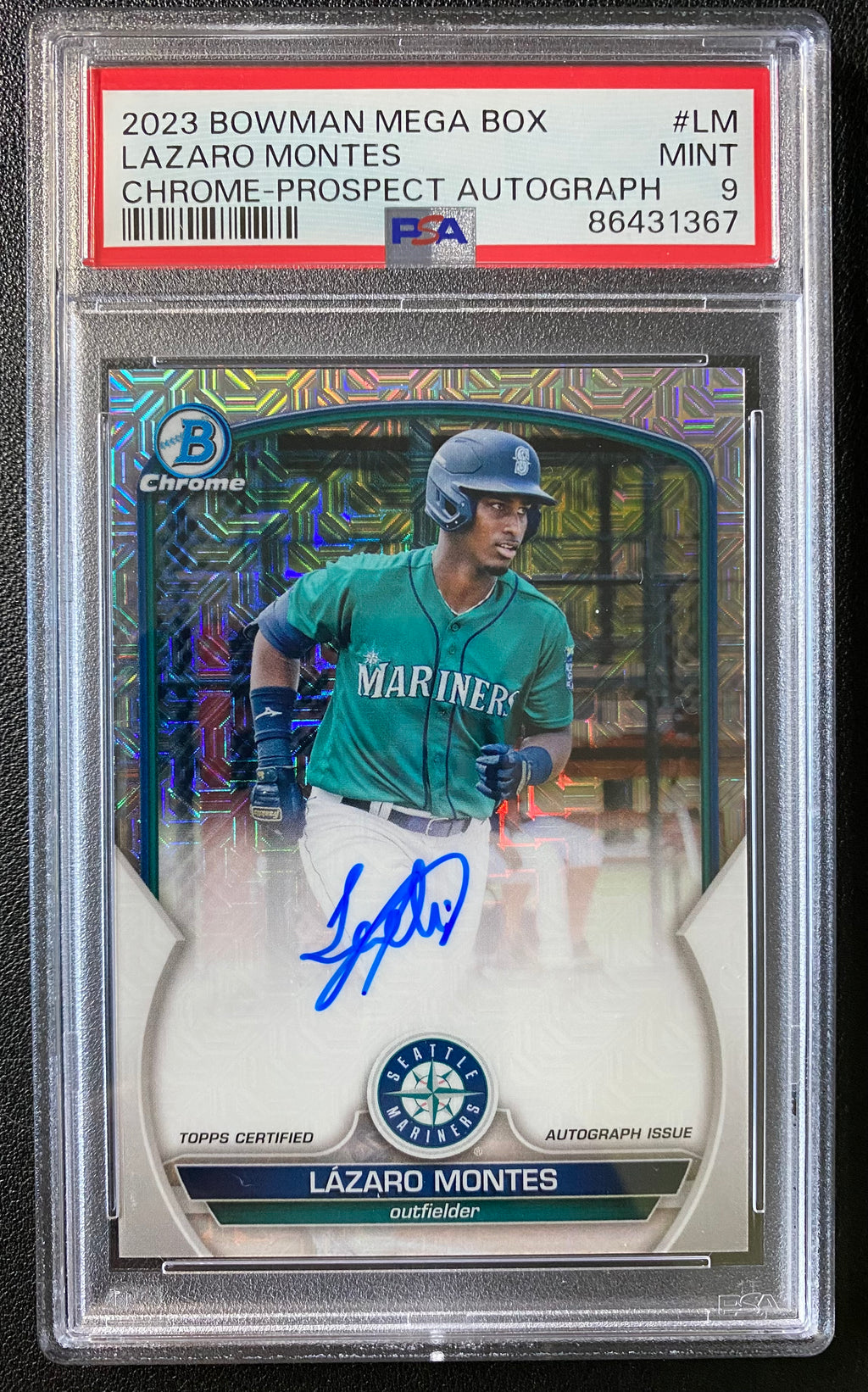 2023 Bowman Mega Chrome Lazaro Montes Auto PSA 9