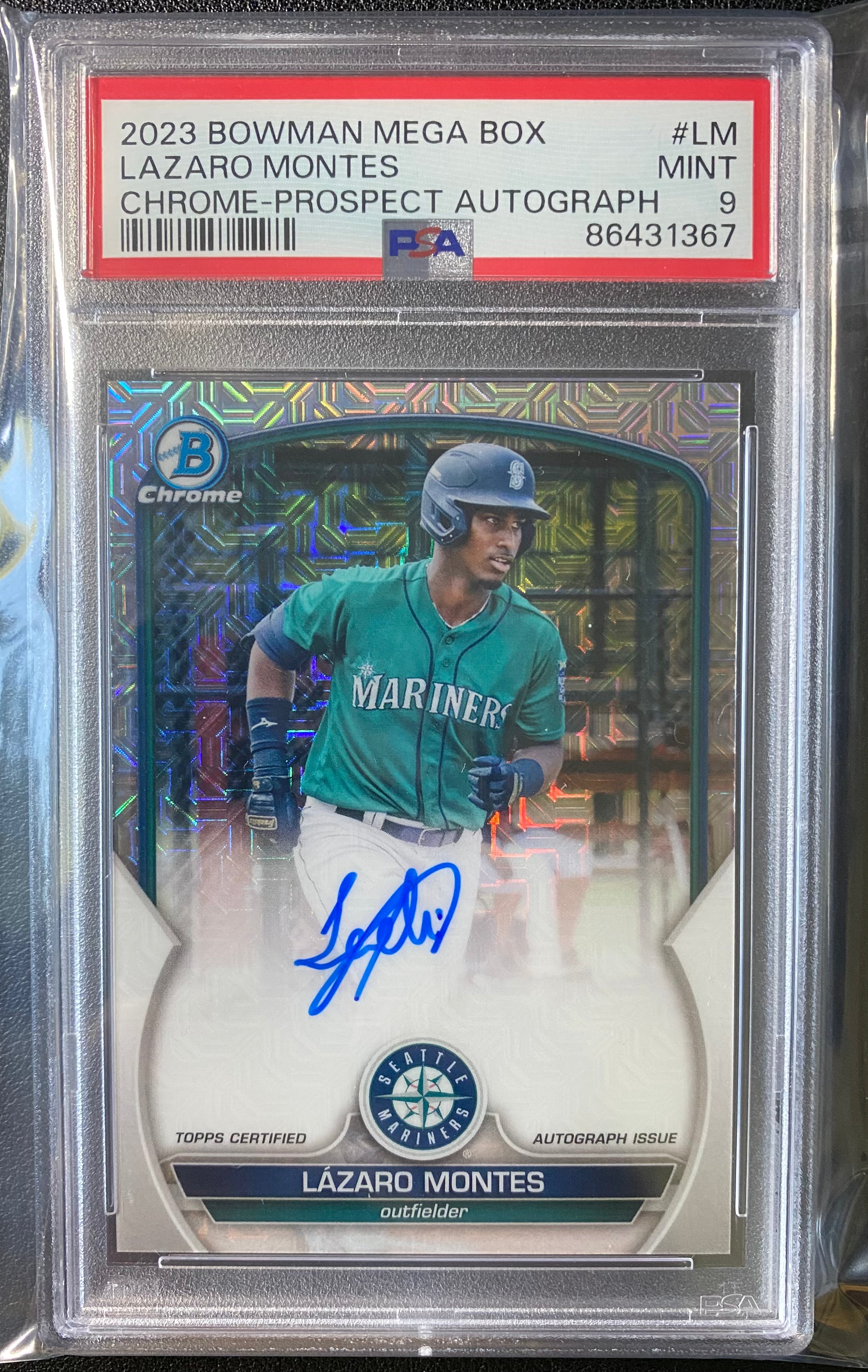 2023 Bowman Mega Chrome Lazaro Montes Auto PSA 9