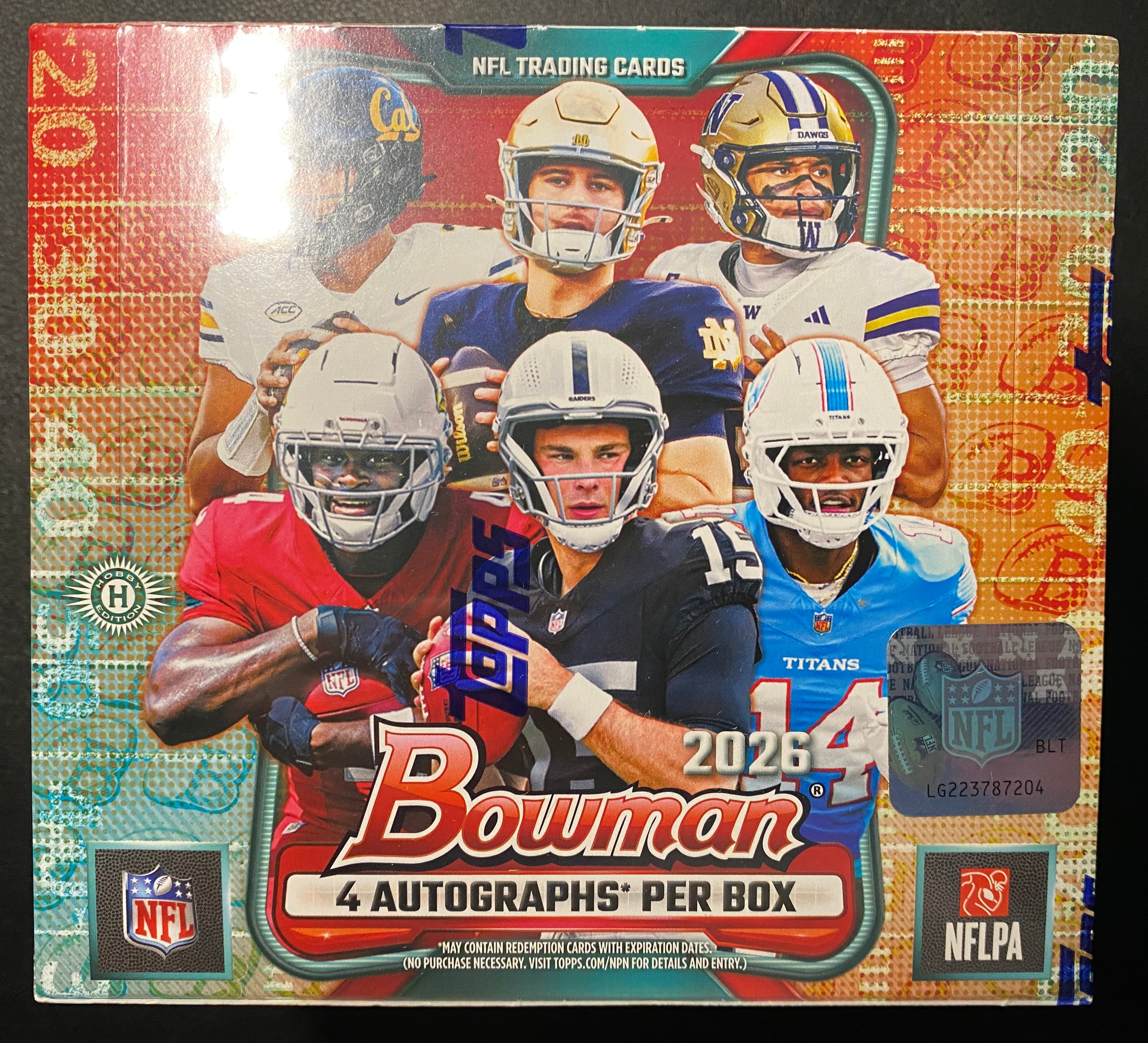 2026 Bowman Football Jumbo Box Hobby Unopened Ready To Ship