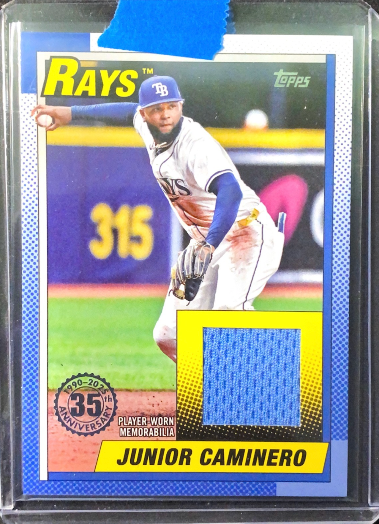 2025 Topps Junior Caminero 1990 Relic Jersey Materials